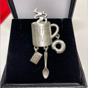 JJ Jonette Coffee Lover Pin